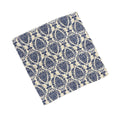 Navy Damask Print Scarf