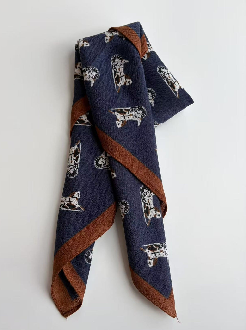 Vintage Dog Print Scarf