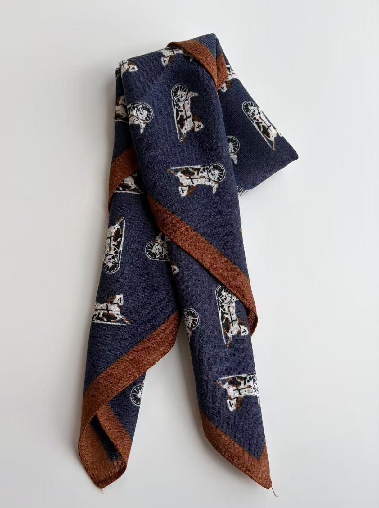 Vintage Dog Print Scarf