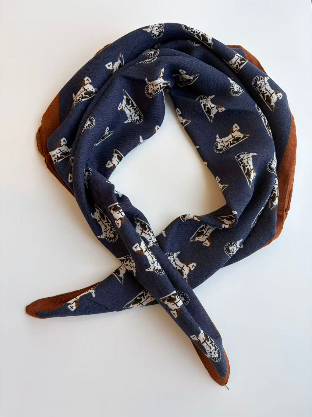 Vintage Dog Print Scarf