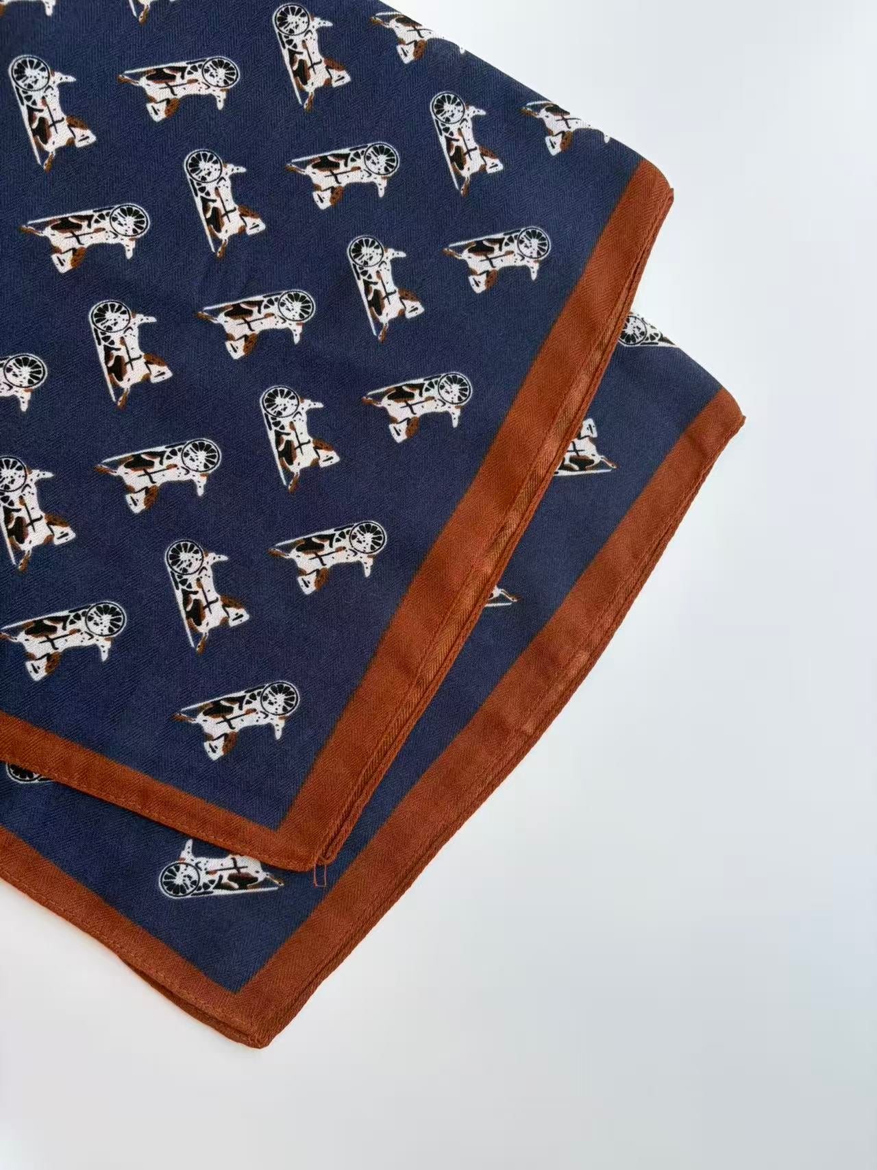 Vintage Dog Print Scarf