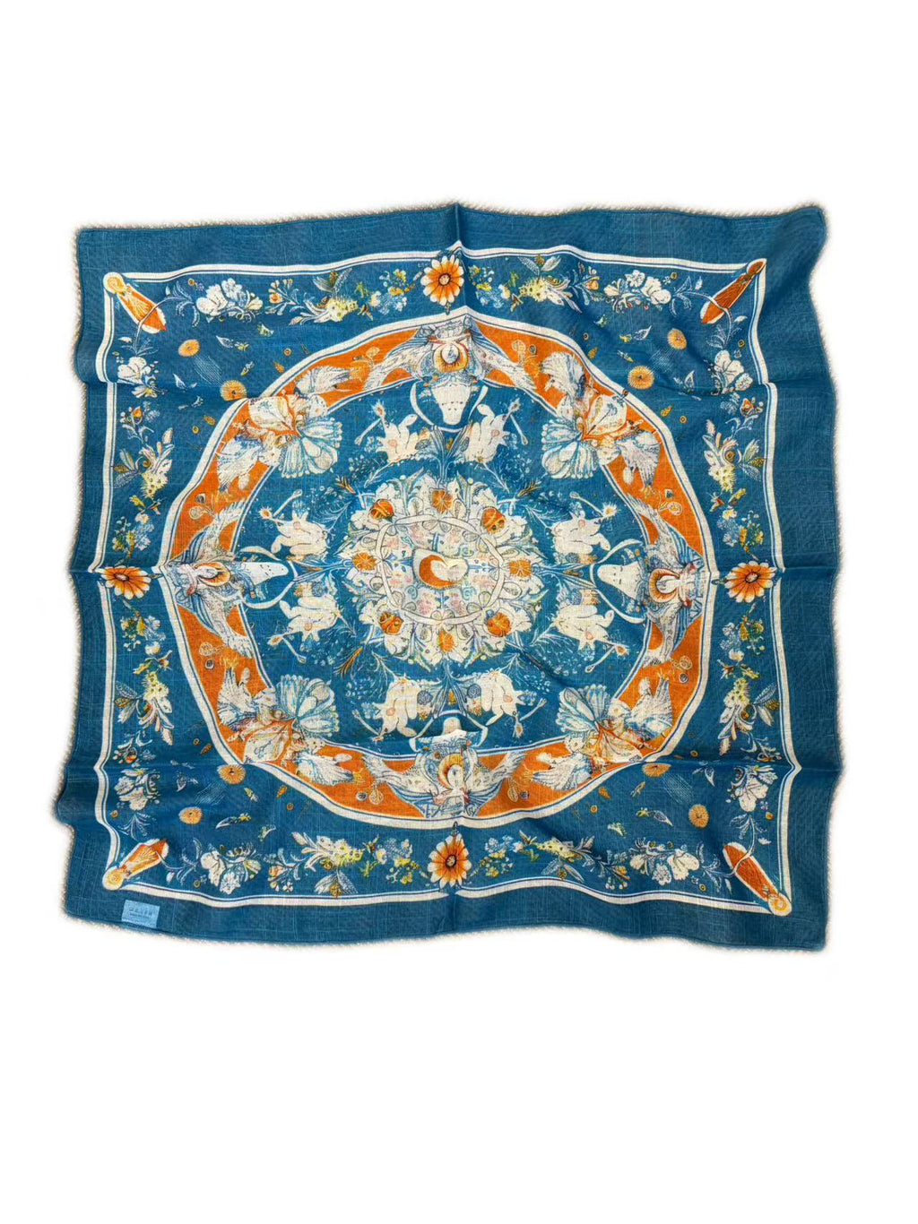 Vintage Medallion Floral Scarf