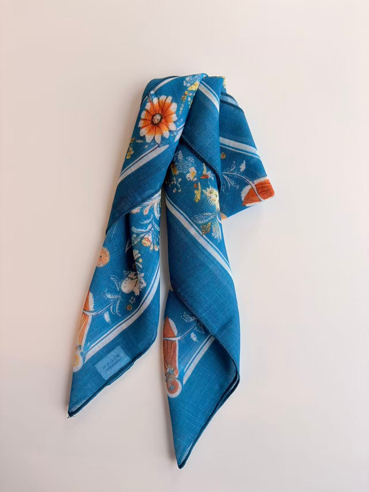 Vintage Medallion Floral Scarf