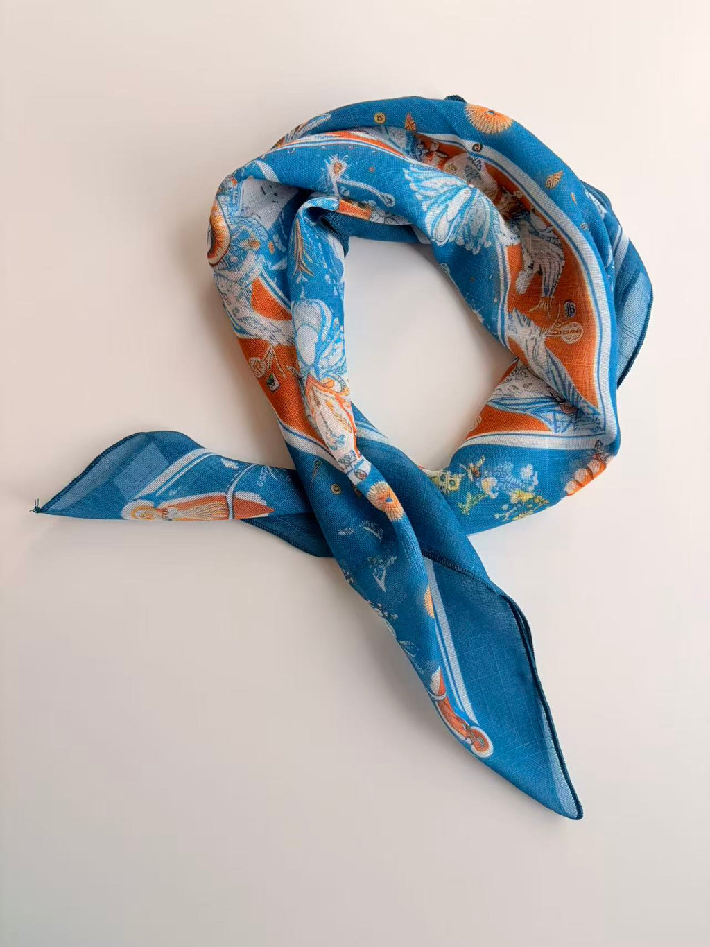 Vintage Medallion Floral Scarf