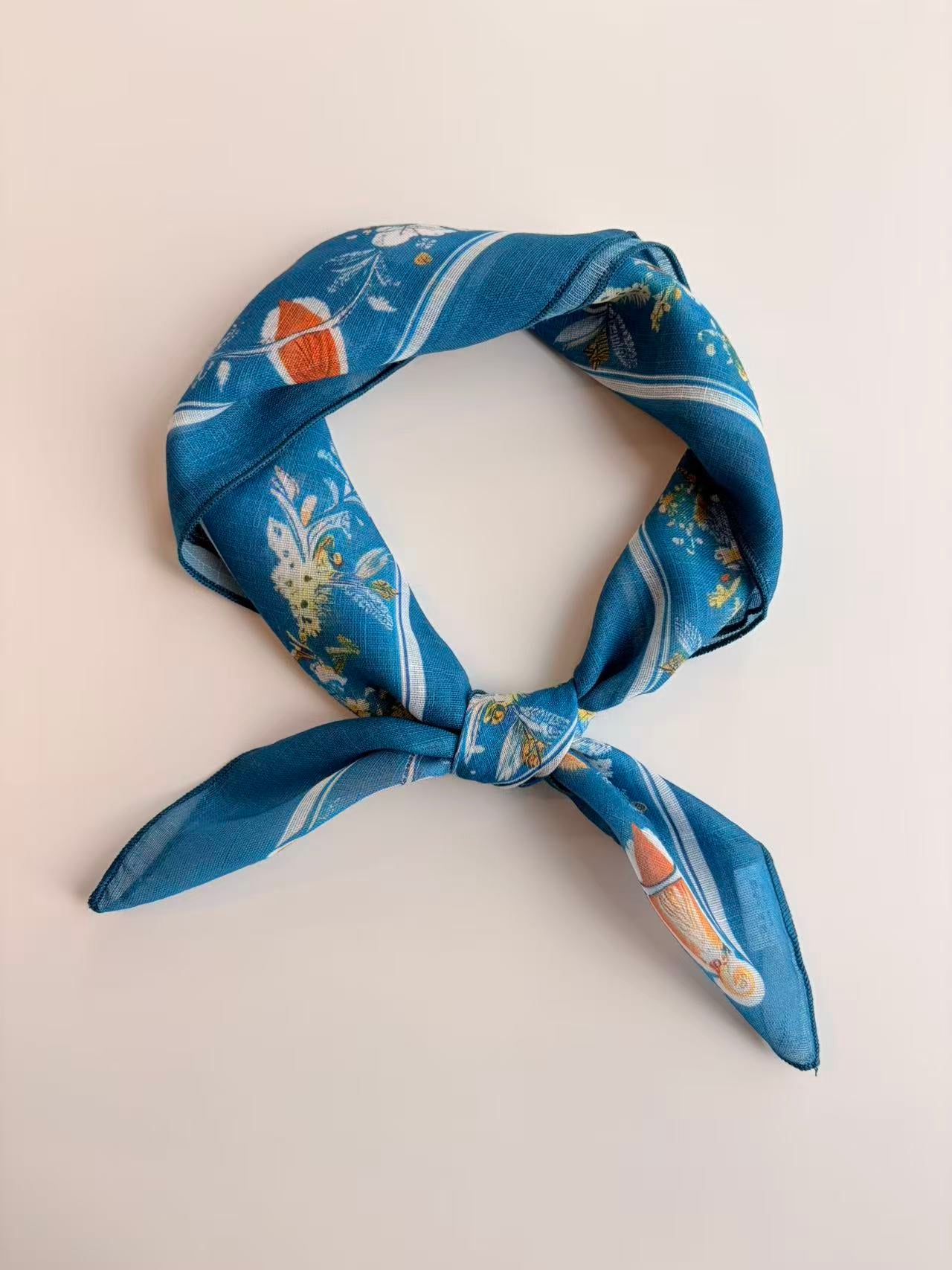 Vintage Medallion Floral Scarf