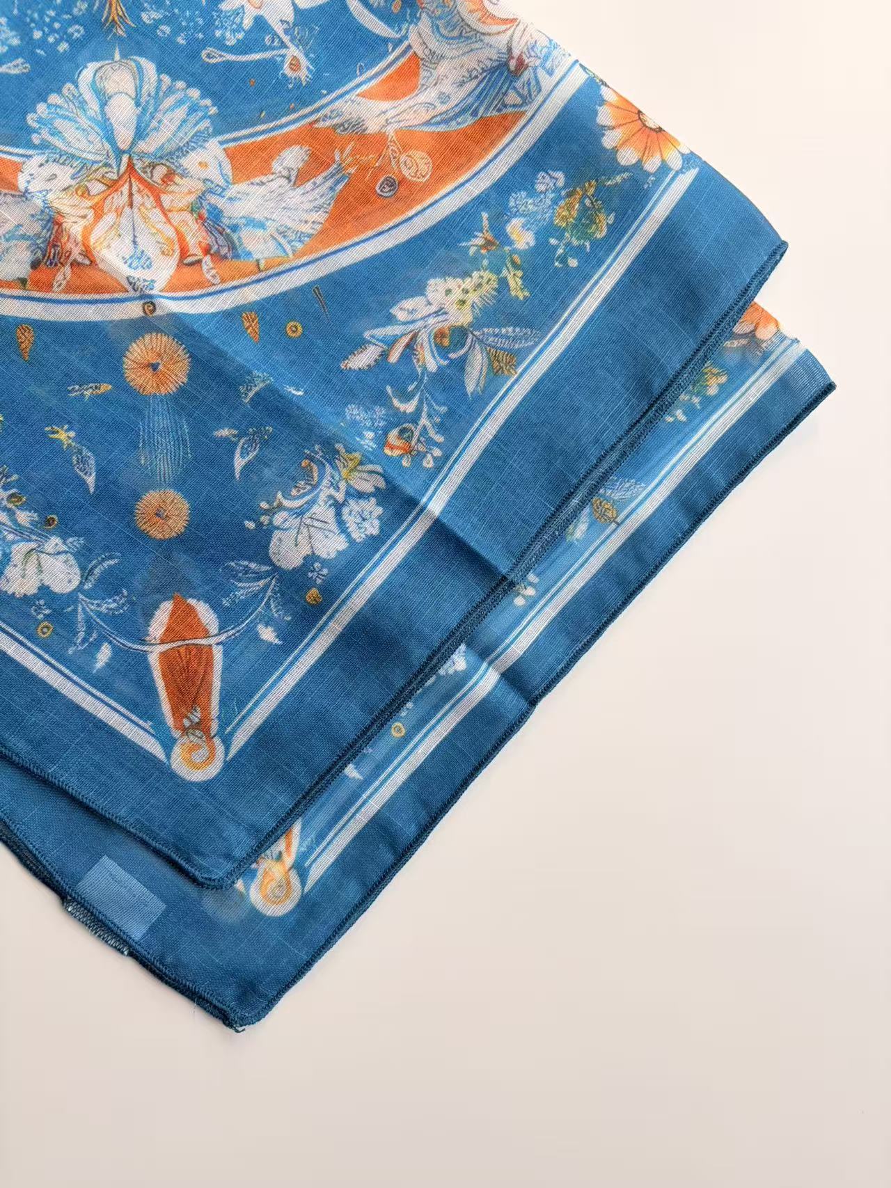 Vintage Medallion Floral Scarf