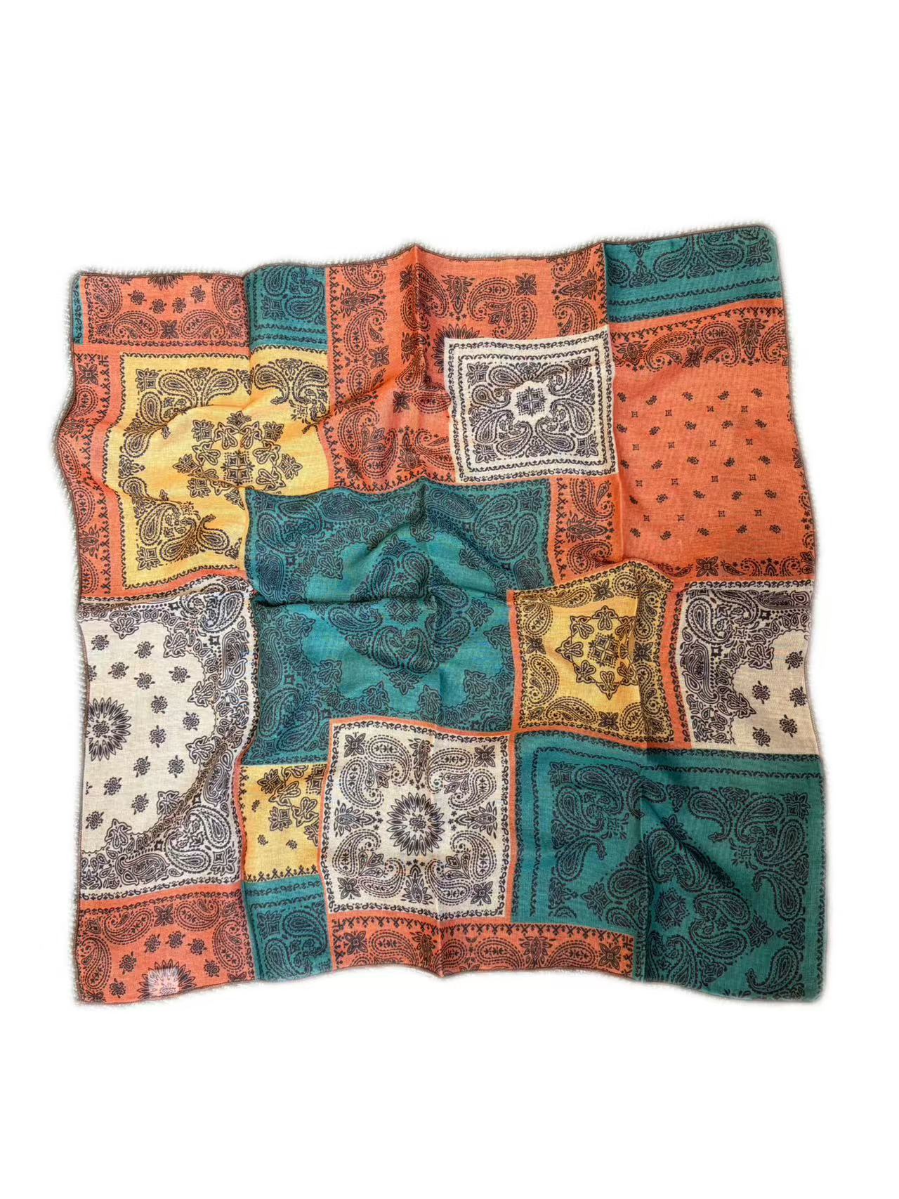 Vintage Patchwork Paisley Scarf