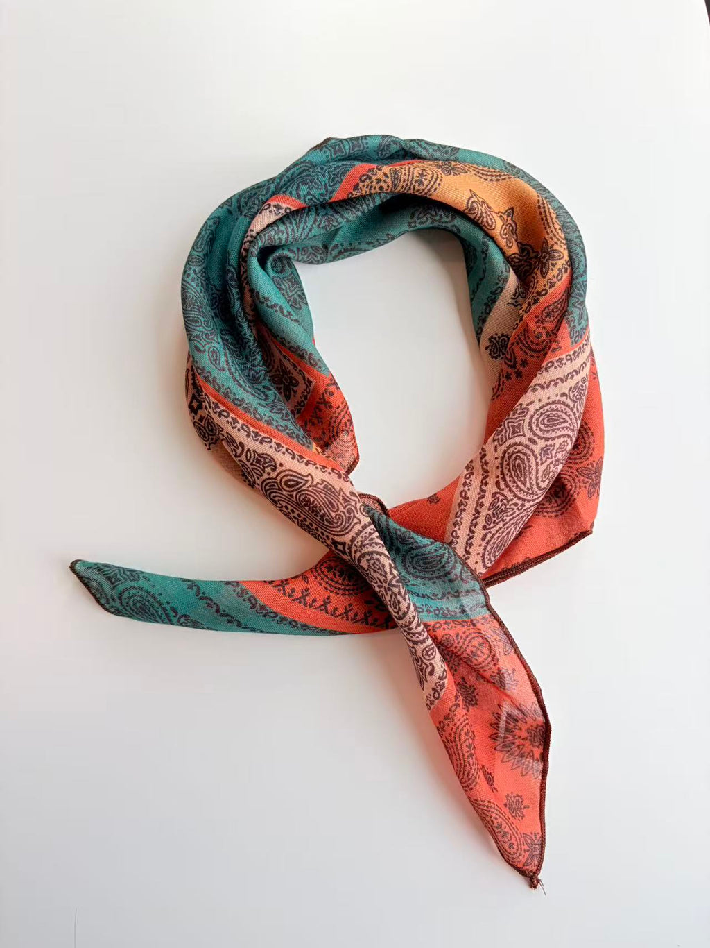 Vintage Patchwork Paisley Scarf